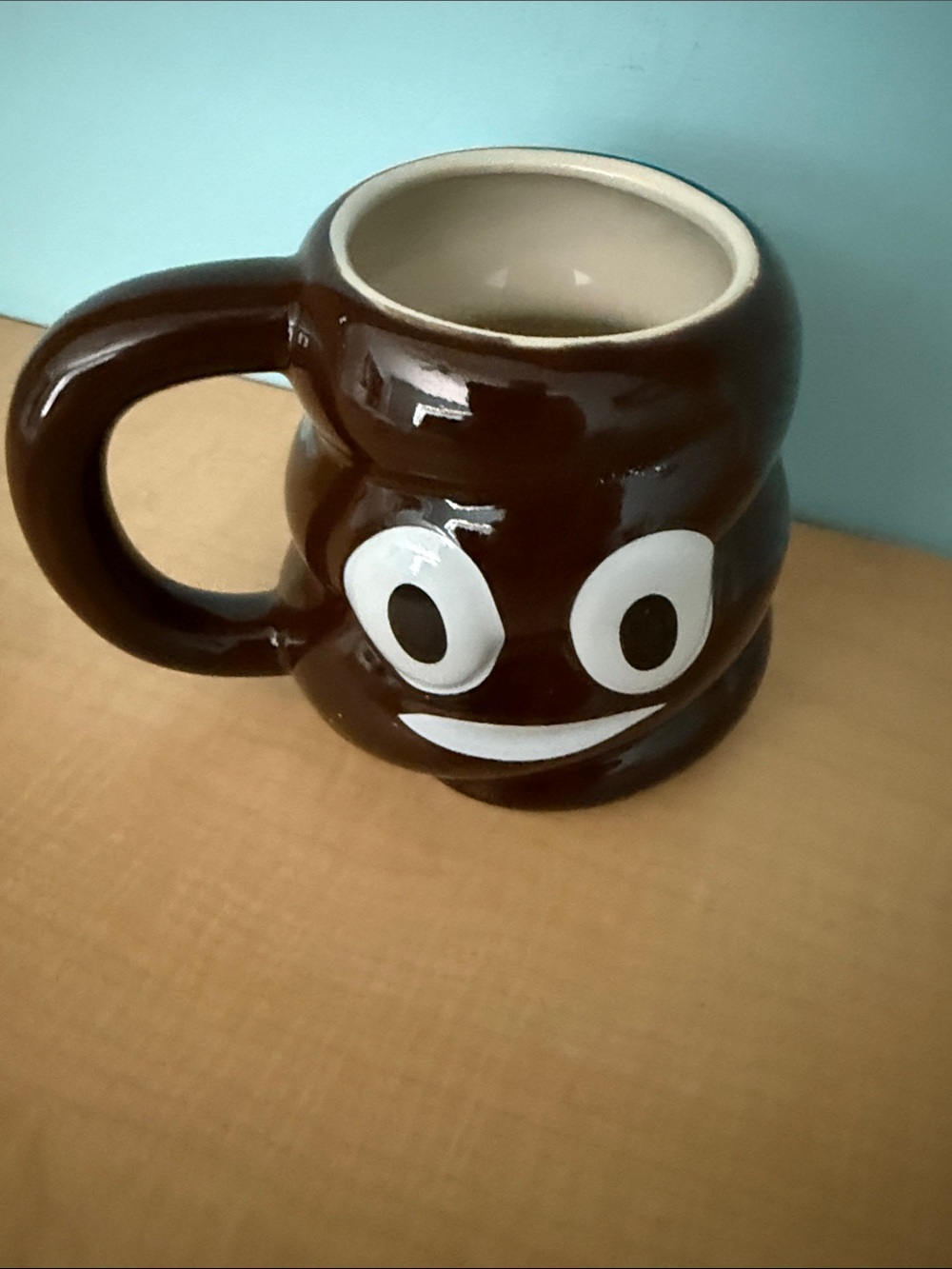 KOVOT Brown Smiley Ceramic Mug
